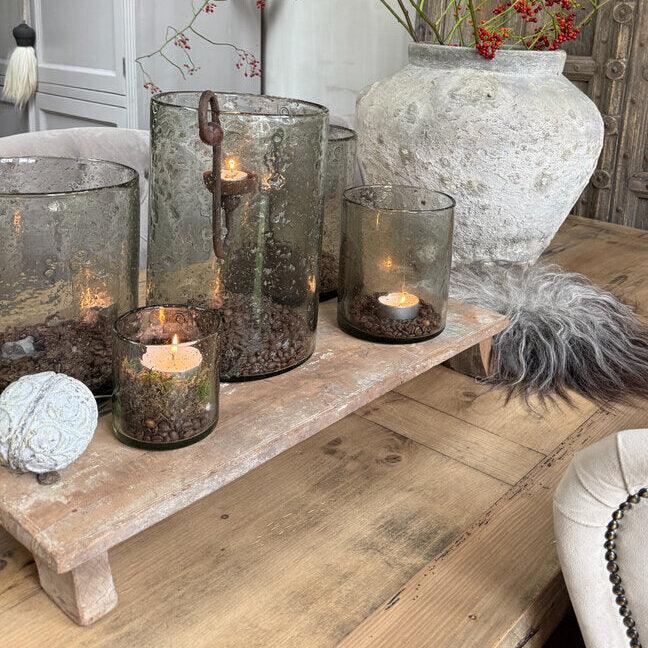 Oude houten bajot tafel / plank - My Sober Home