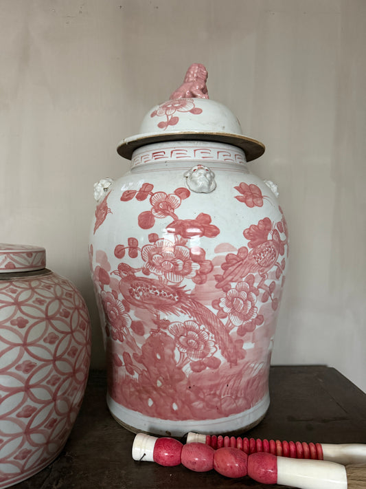 Chinese gember pot met deksel en oortjes