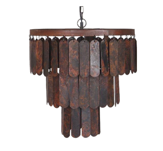 Hanglamp roest lamel Jane M