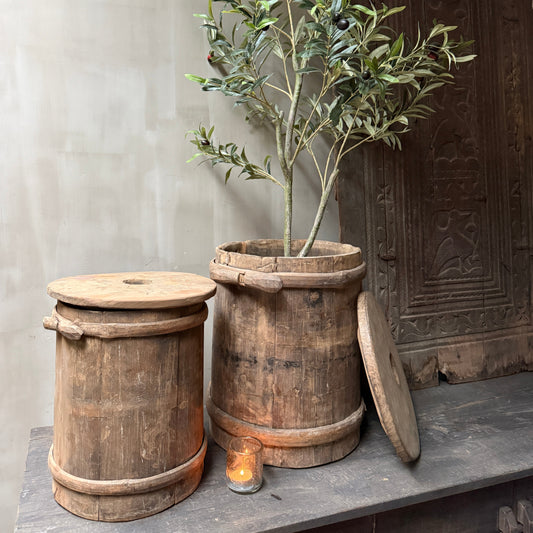 Authentieke oude houten karnton / boterkarn 3