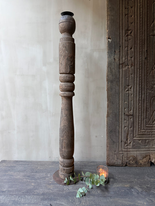 Houten kandelaar/baluster