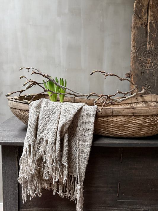 Oosterse oogst mand rechthoek