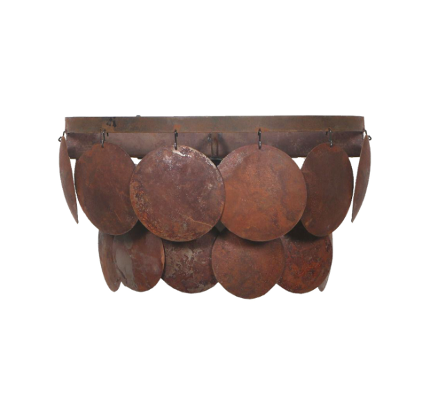 Pendelleuchte, runde Metallscheiben, Lauren S