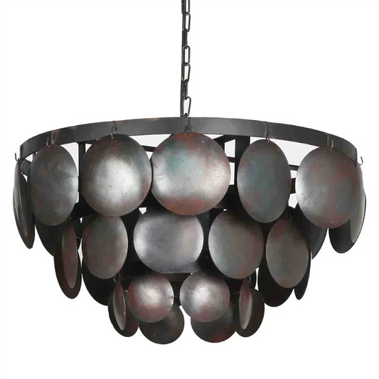 Pendant lamp metal round discs Lauren L