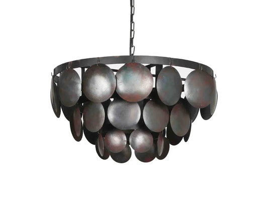 Hanglamp metalen ronde schijven Lauren L - My Sober Home