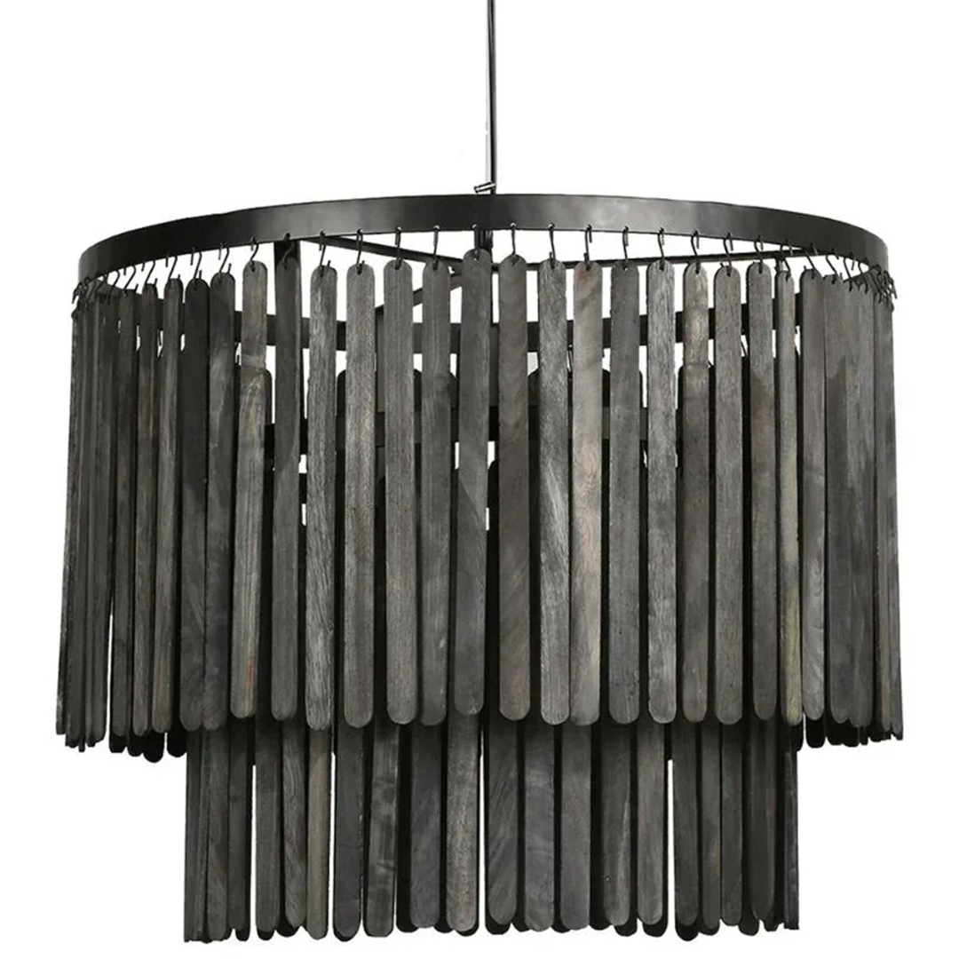 Pendelleuchte aus Holzlatten Sophie M