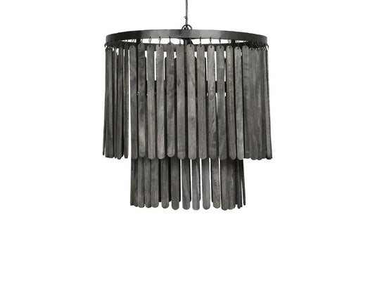 Hanglamp houten lamellen Sophie S - My Sober Home