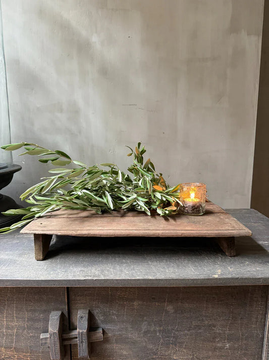Oude houten bajot tafel / plank - My Sober Home