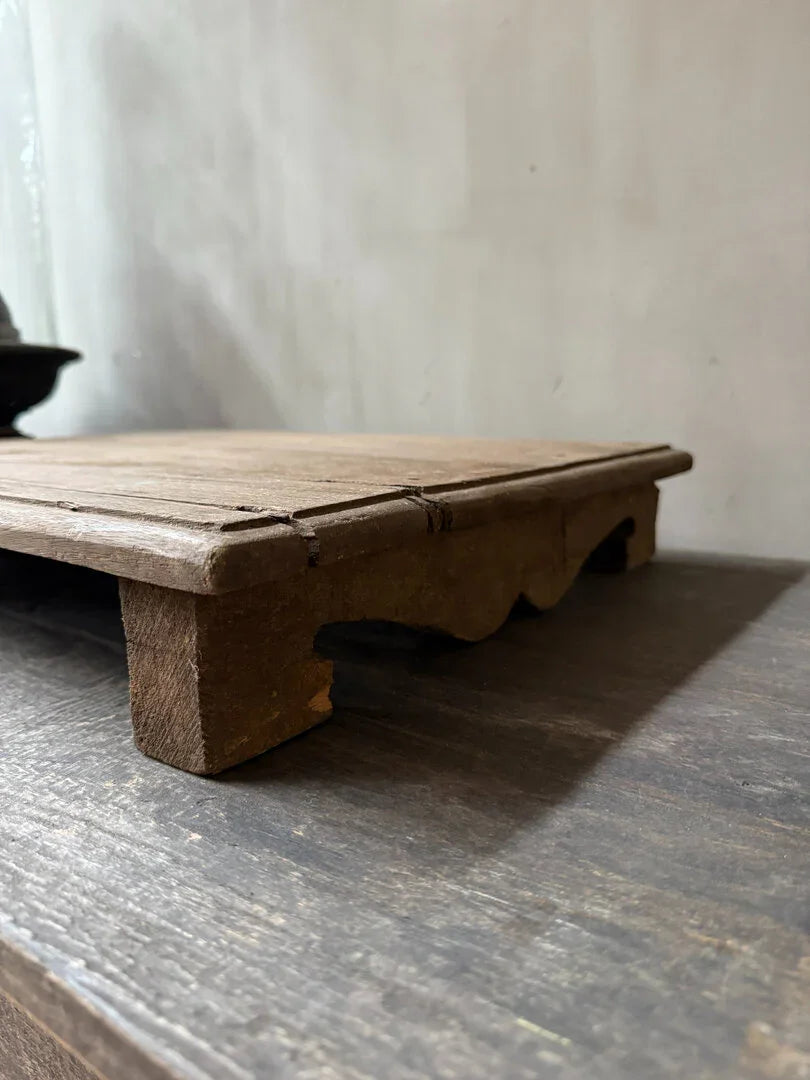 Oude houten bajot tafel / plank - My Sober Home