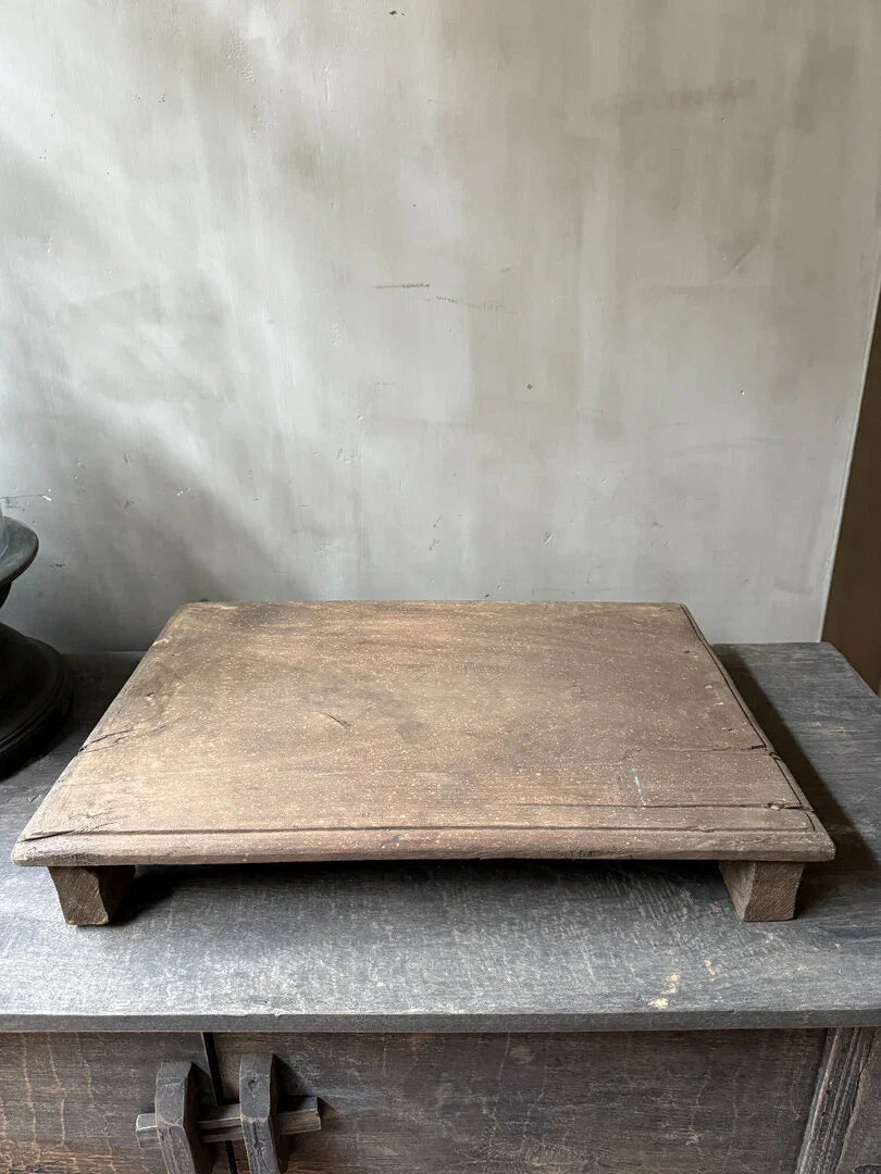Oude houten bajot tafel / plank - My Sober Home