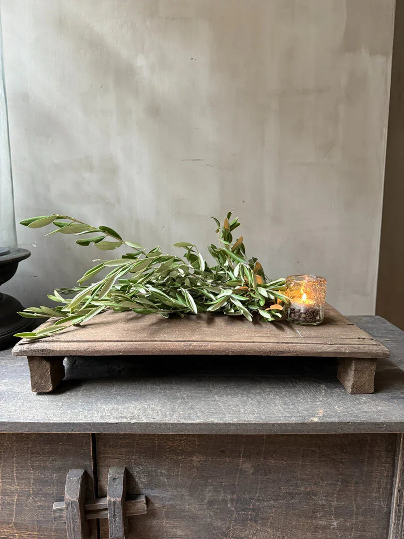 Oude houten bajot tafel / plank - My Sober Home