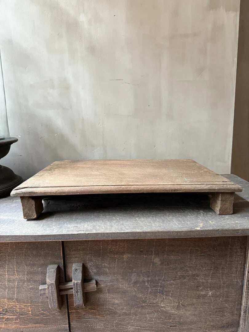 Oude houten bajot tafel / plank - My Sober Home