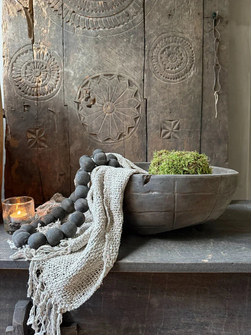 Grote houten kralen ketting - My Sober Home