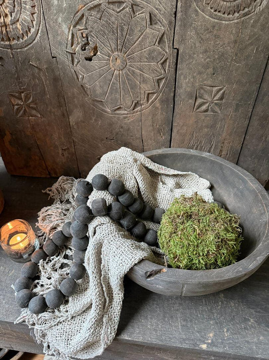 Grote houten kralen ketting - My Sober Home