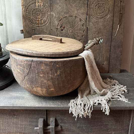 Interieur decoratie set bak met deksel