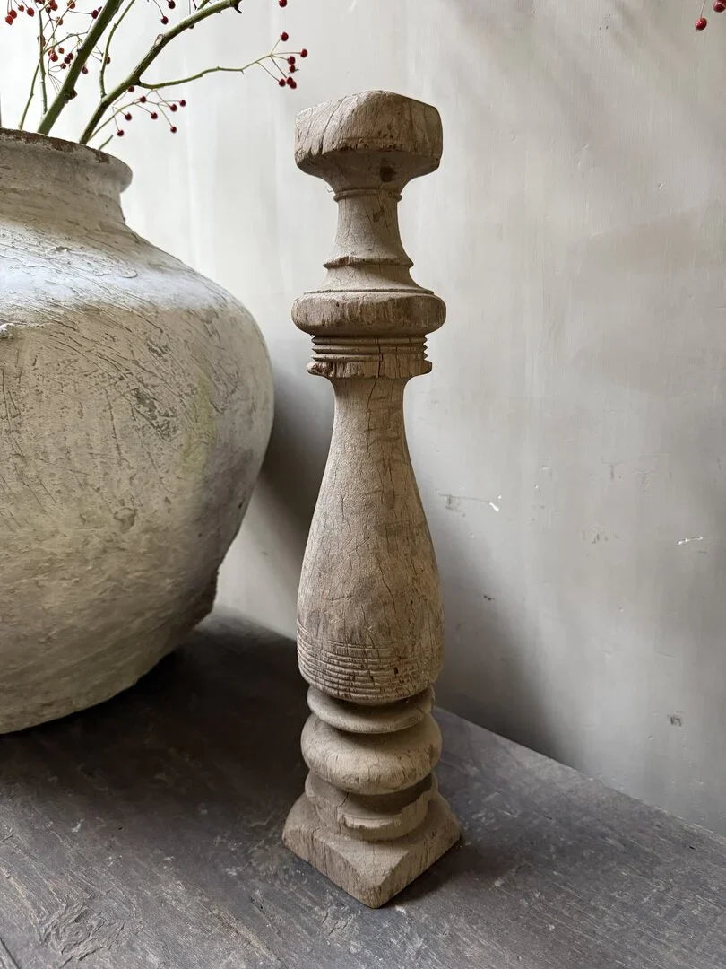 Houten kandelaar/baluster - My Sober Home