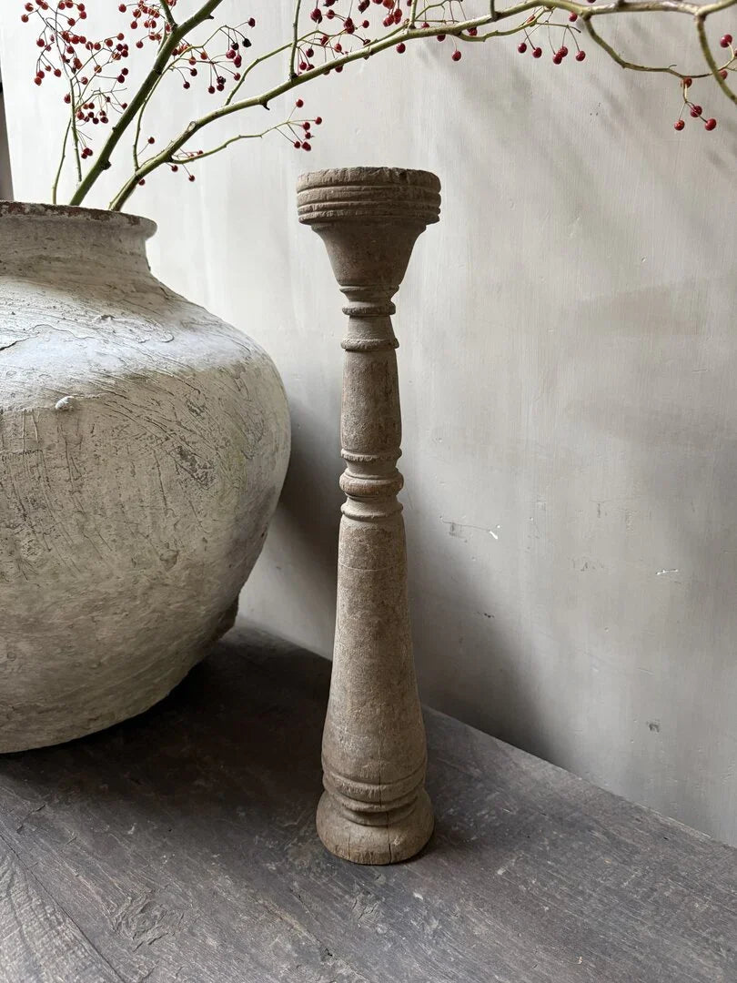 Houten kandelaar/baluster - My Sober Home