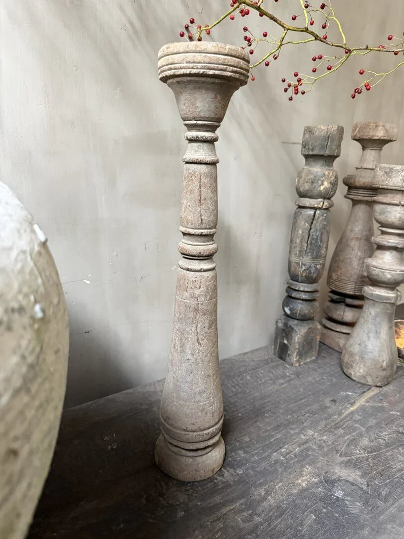 Houten kandelaar/baluster - My Sober Home