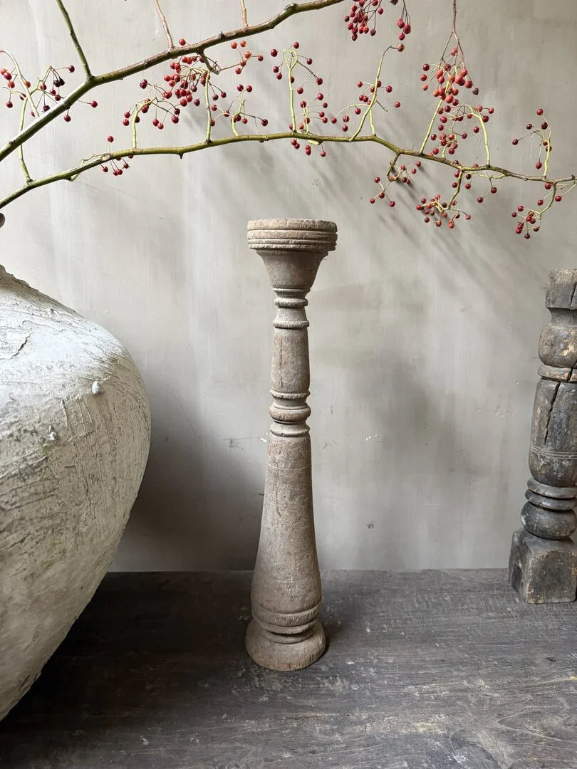 Houten kandelaar/baluster - My Sober Home