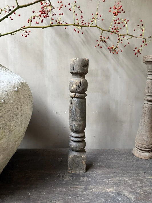 Houten kandelaar/baluster - My Sober Home