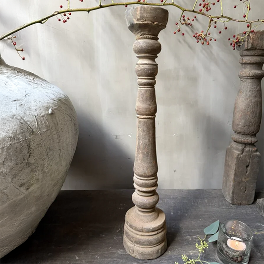 Wooden candlestick/baluster