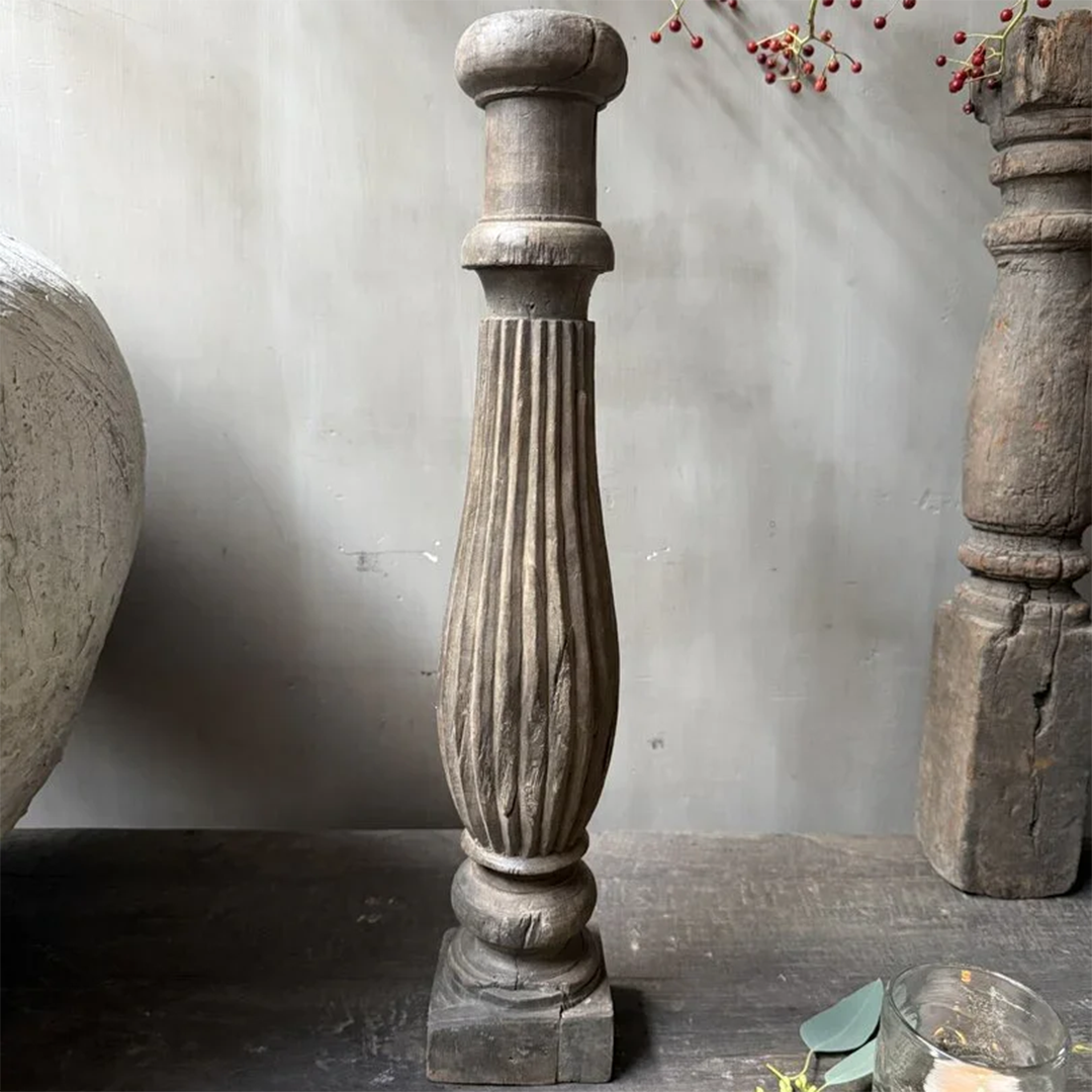 Wooden candlestick/baluster