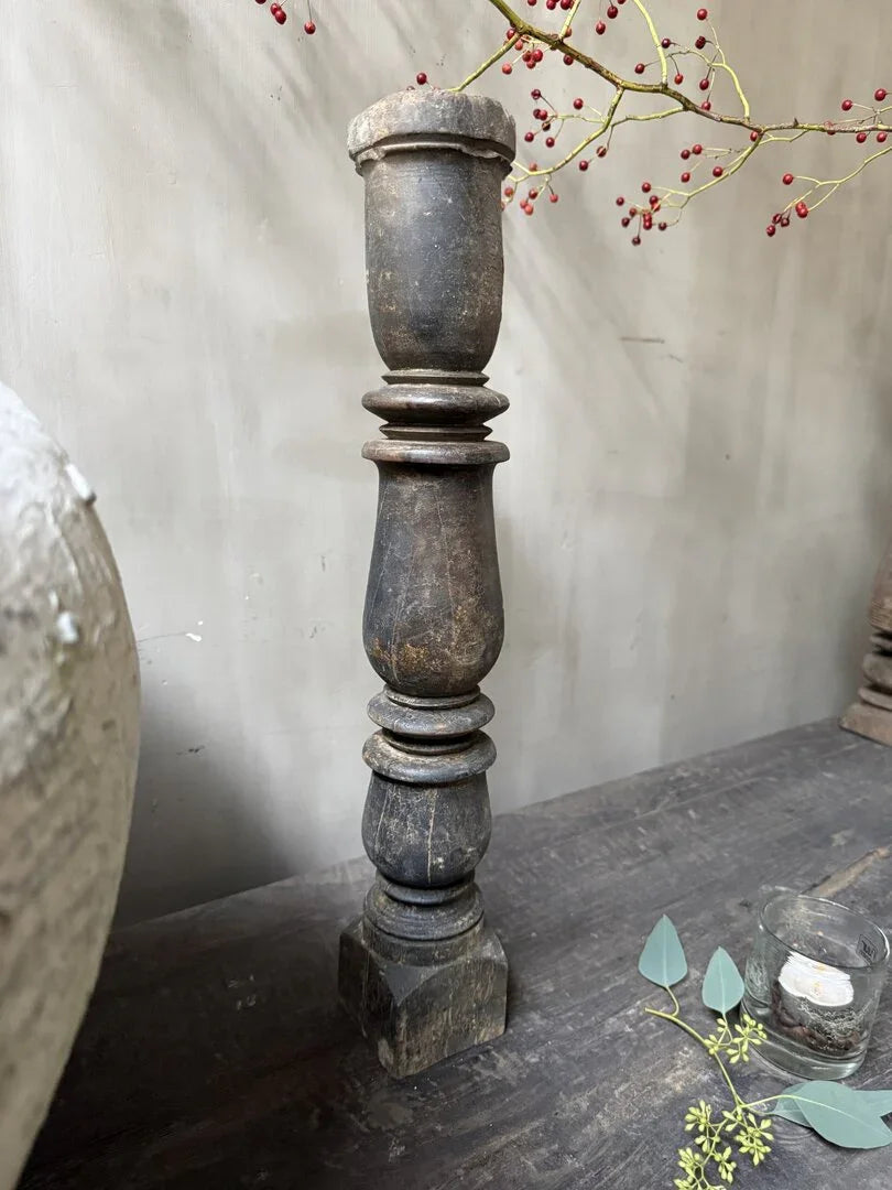 Houten kandelaar/baluster - My Sober Home