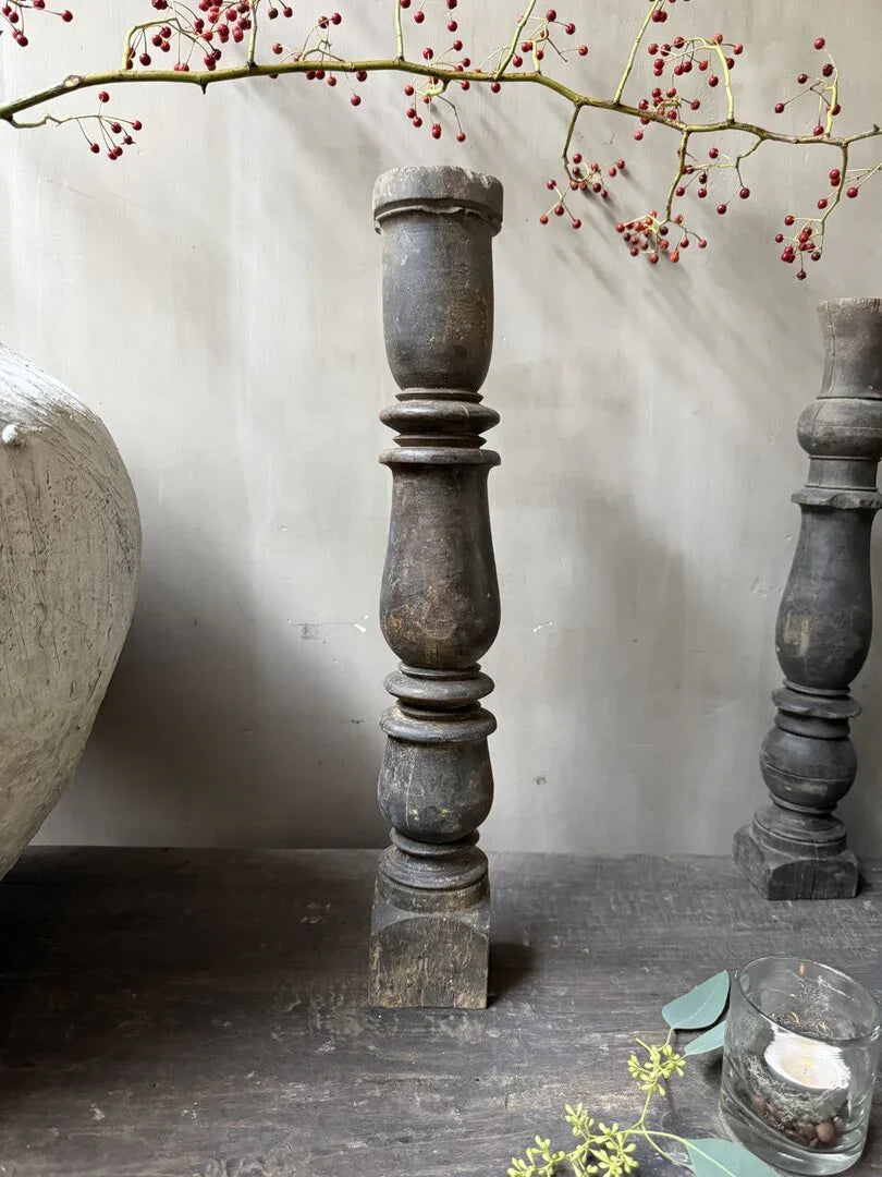 Houten kandelaar/baluster - My Sober Home