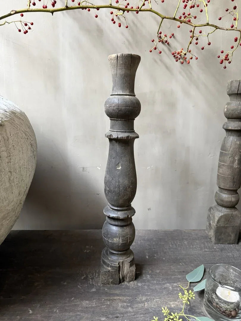 Houten kandelaar/baluster - My Sober Home