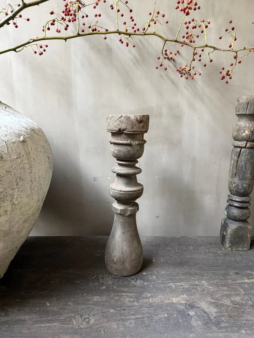 Houten kandelaar/baluster - My Sober Home