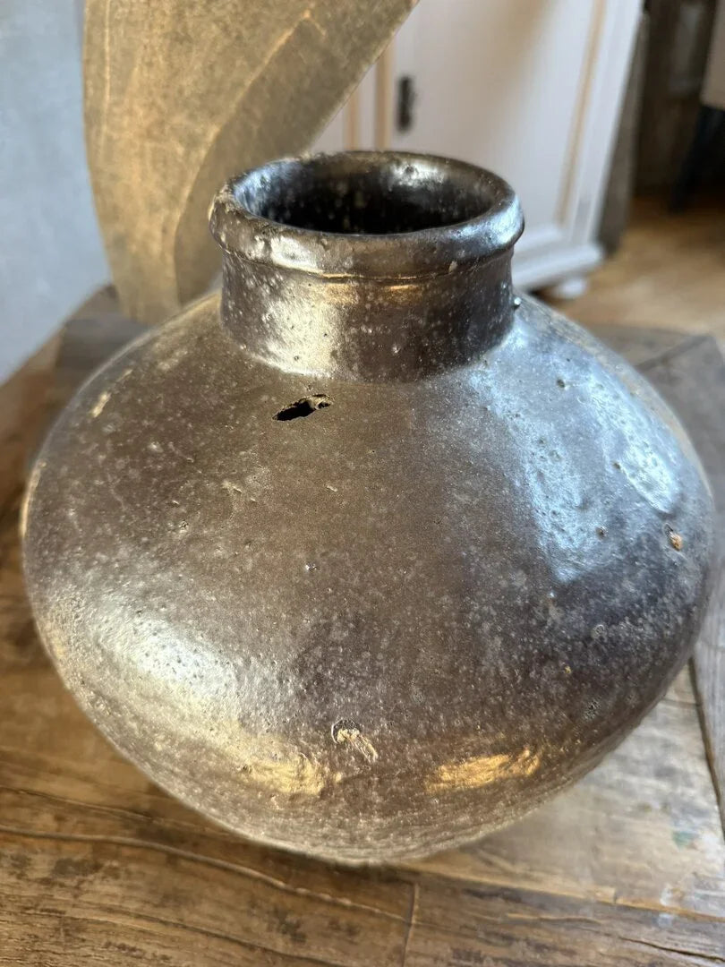 Chinese vaas / pot zwart - My Sober Home