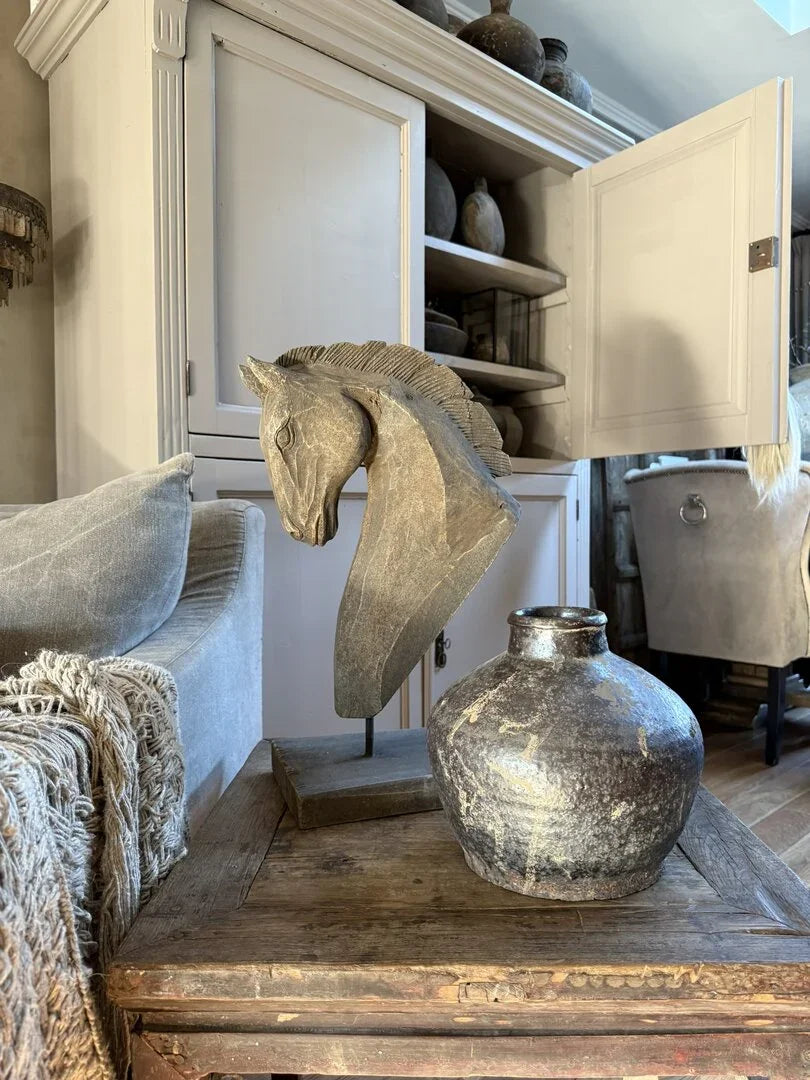 Chinese vaas / pot zwart - My Sober Home