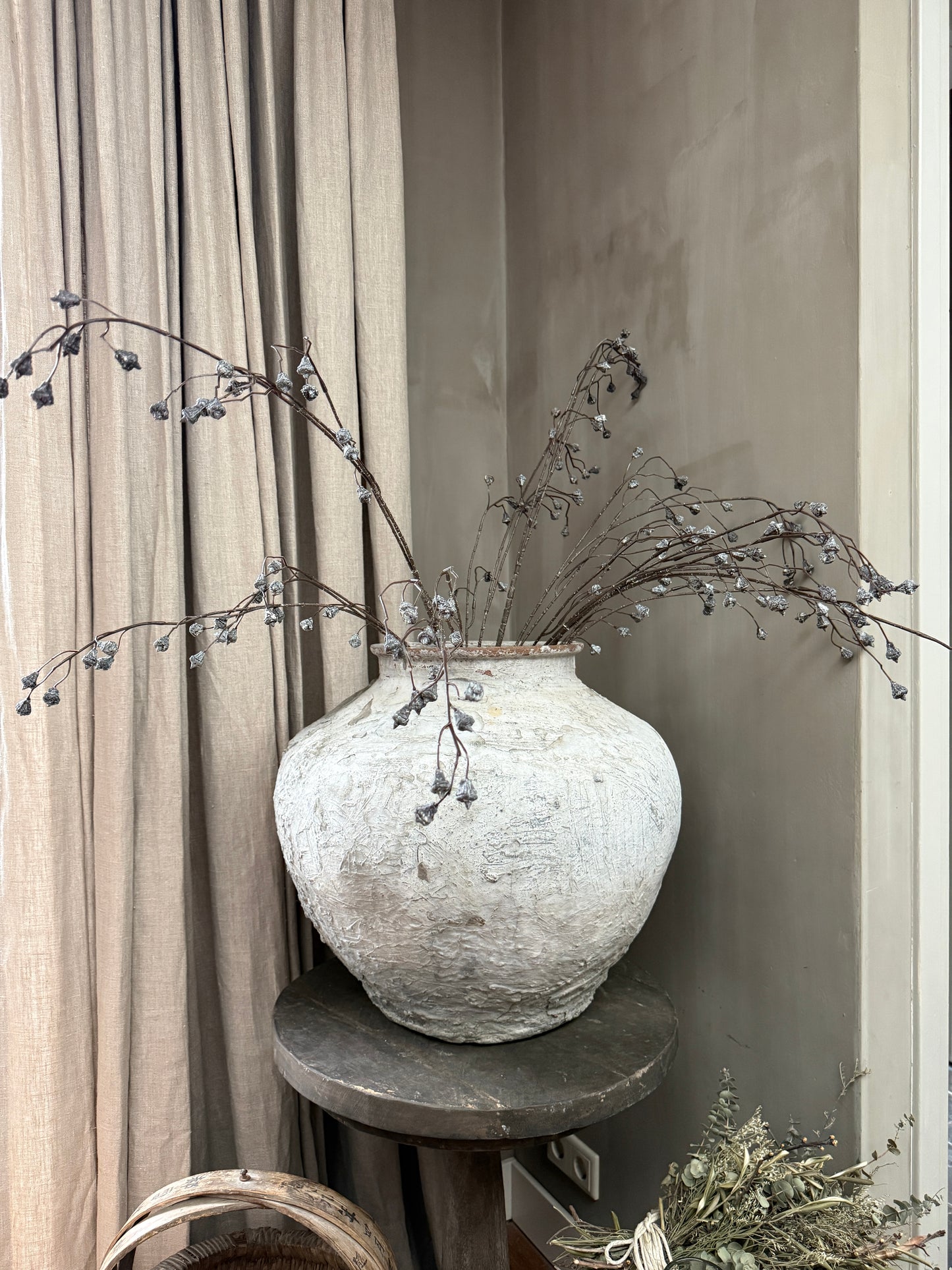 Eukalyptus-Beeren-Kunstzweig
