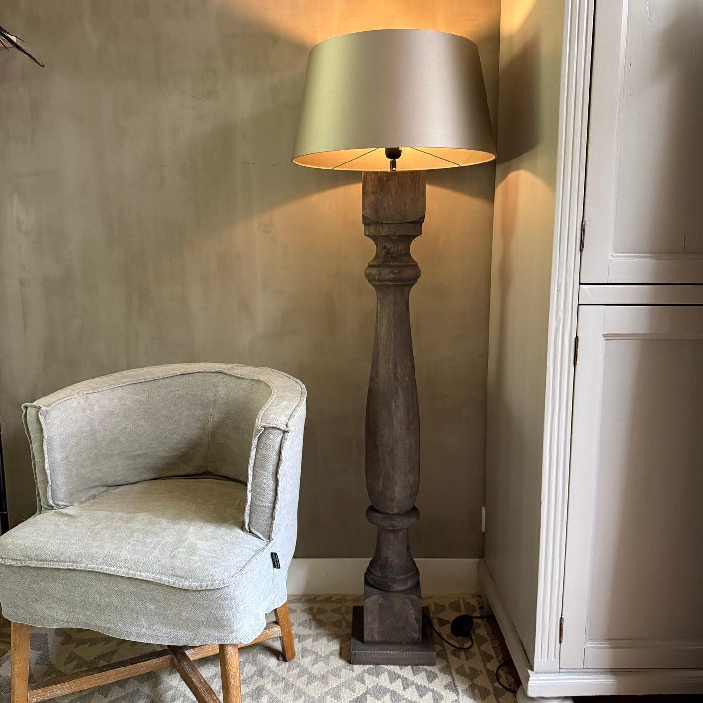 Baluster lamp vierkant 125