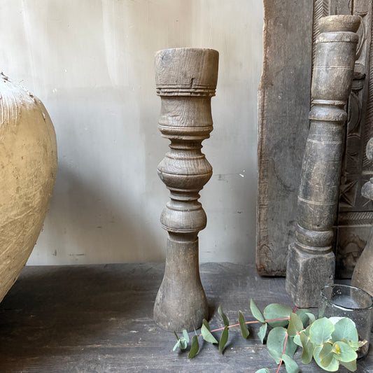 Wooden candlestick/baluster
