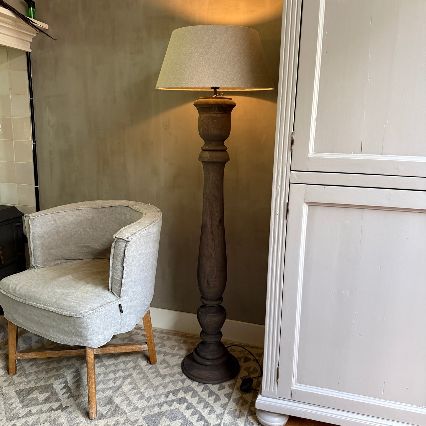 Baluster lamp rond 125