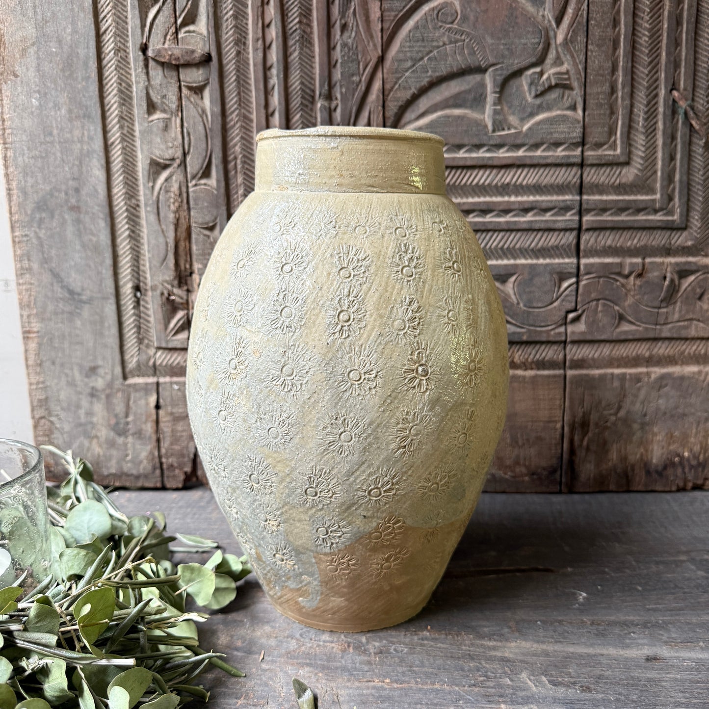 Vase / Krug Blumen