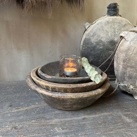 Interieur decoratie set stapel schalen S