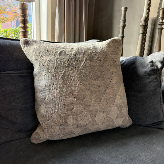 Kelim cushion gray/brown