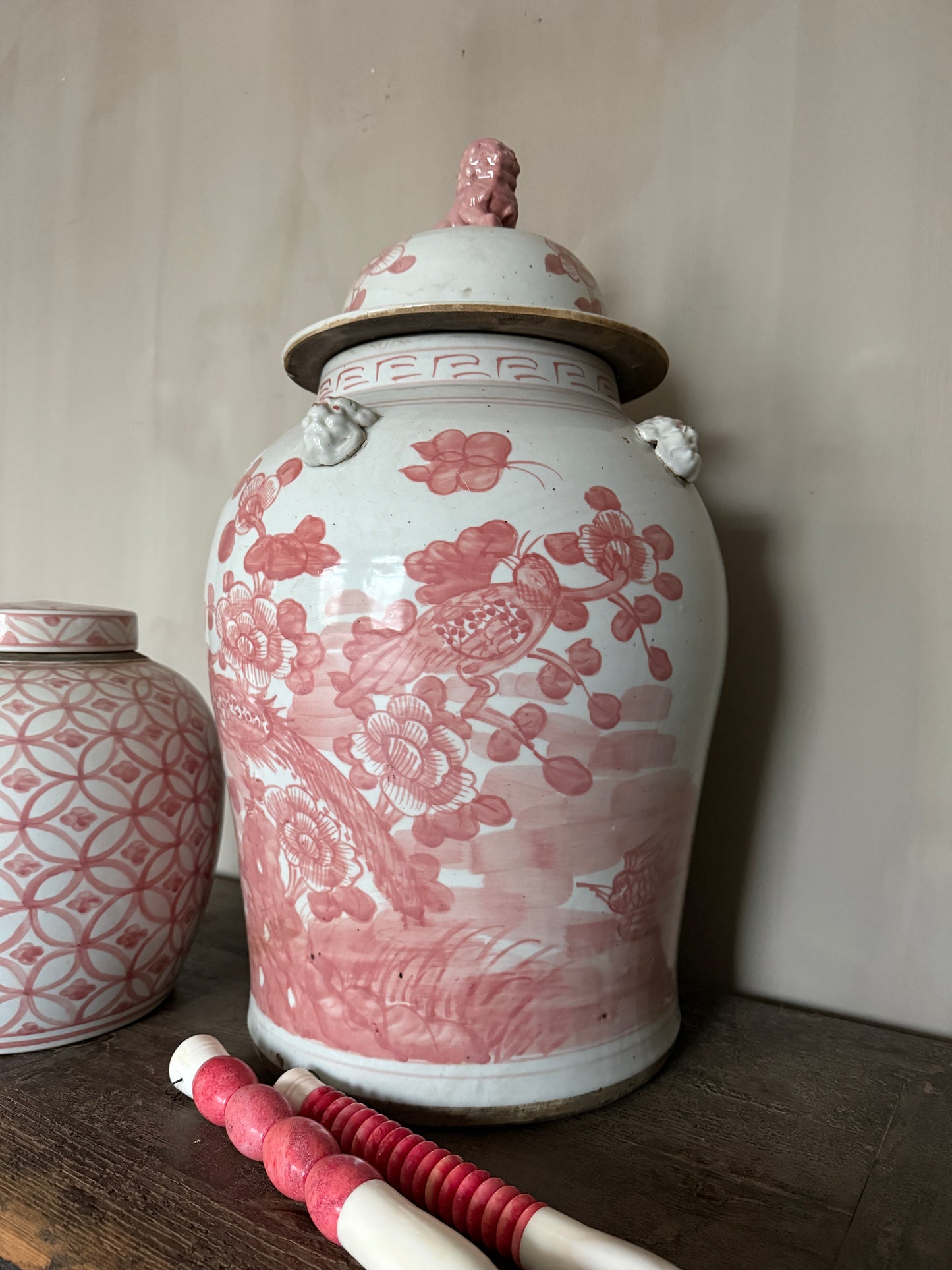 Chinese gember pot met deksel en oortjes