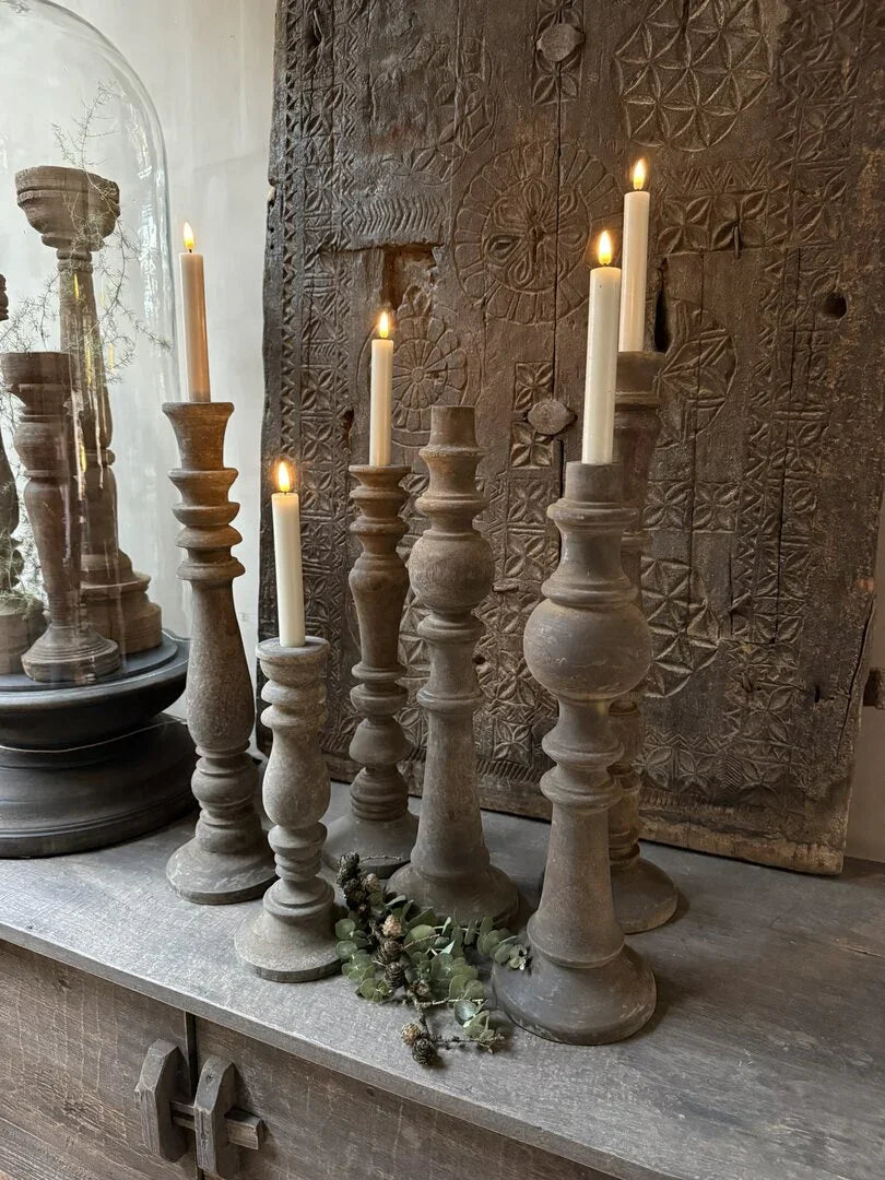 Kandelaar oud hout 50 - My Sober Home