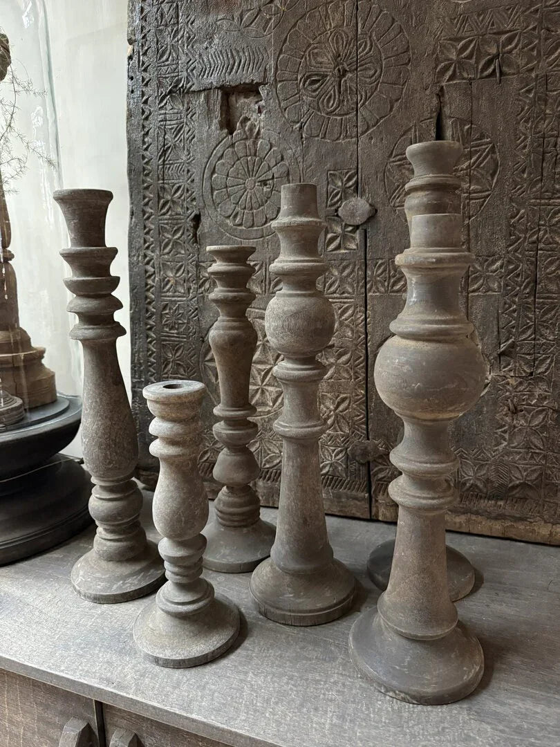 Kandelaar oud hout 30 - My Sober Home