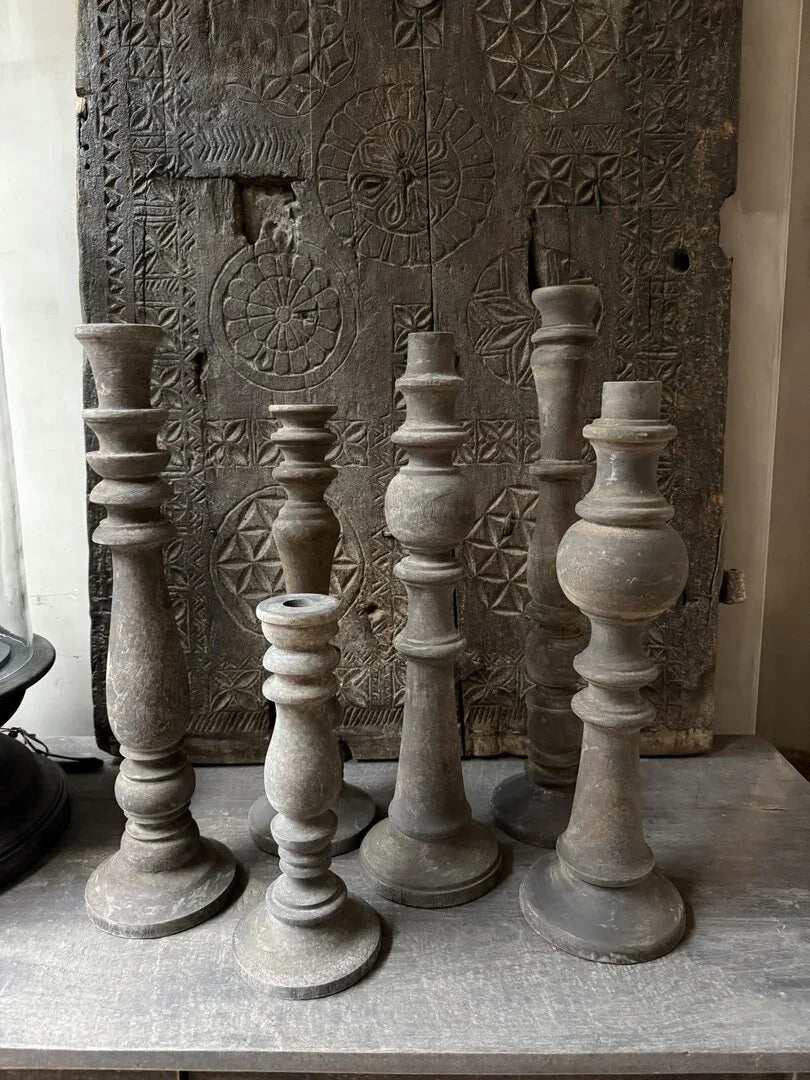 Kandelaar oud hout 43 - My Sober Home