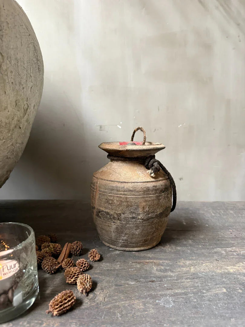 Houten kruikje met deksel - My Sober Home