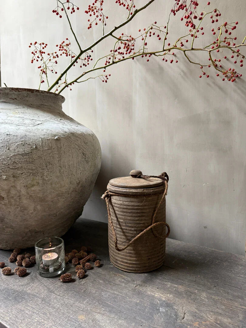 Houten kruikje met deksel - My Sober Home