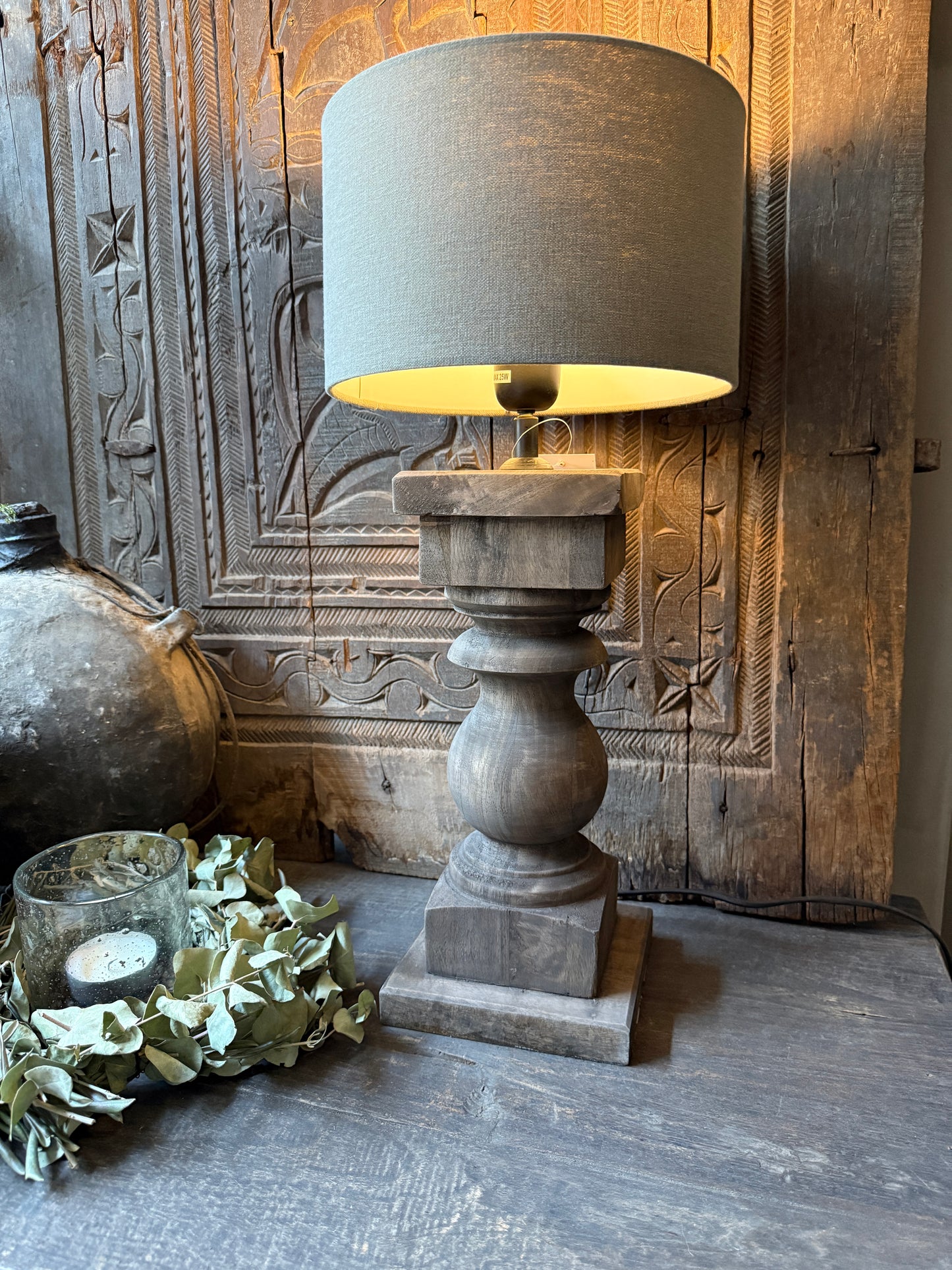 Baluster lamp vierkant 35