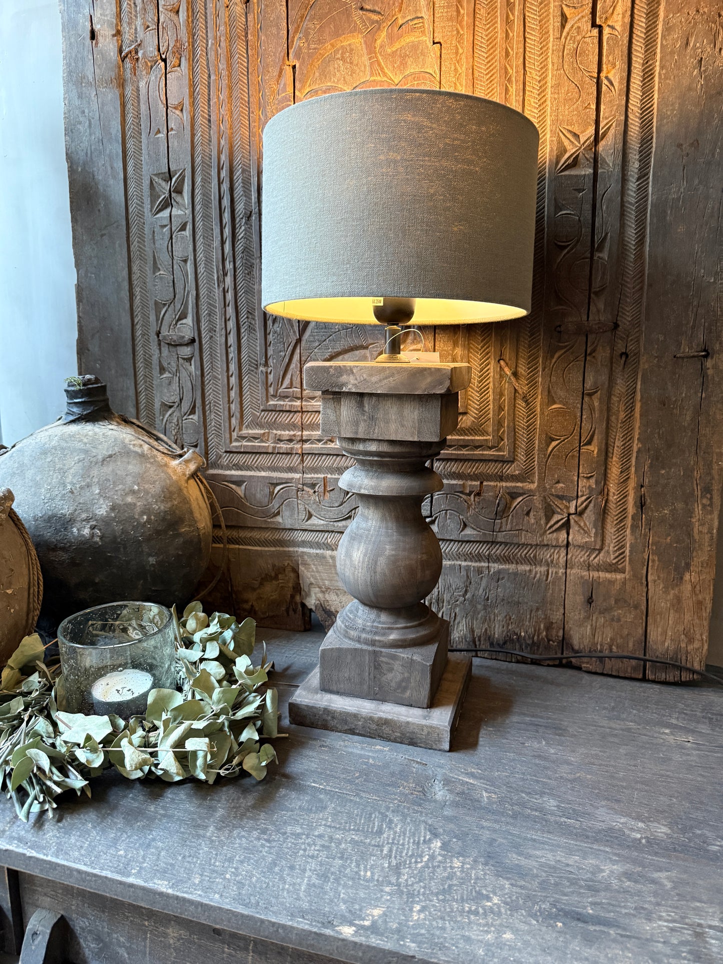 Baluster lamp vierkant 35