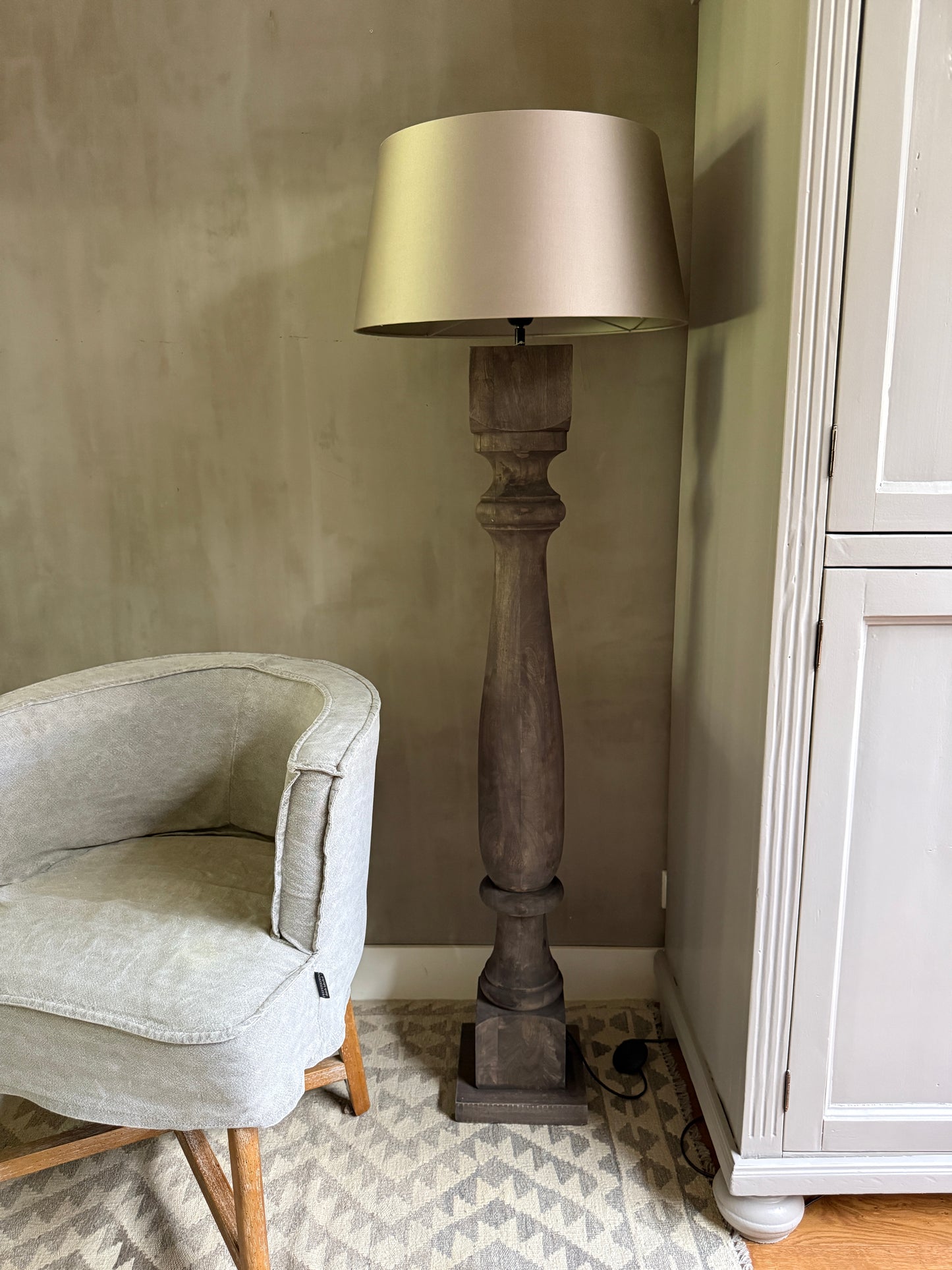 Baluster lamp vierkant 125