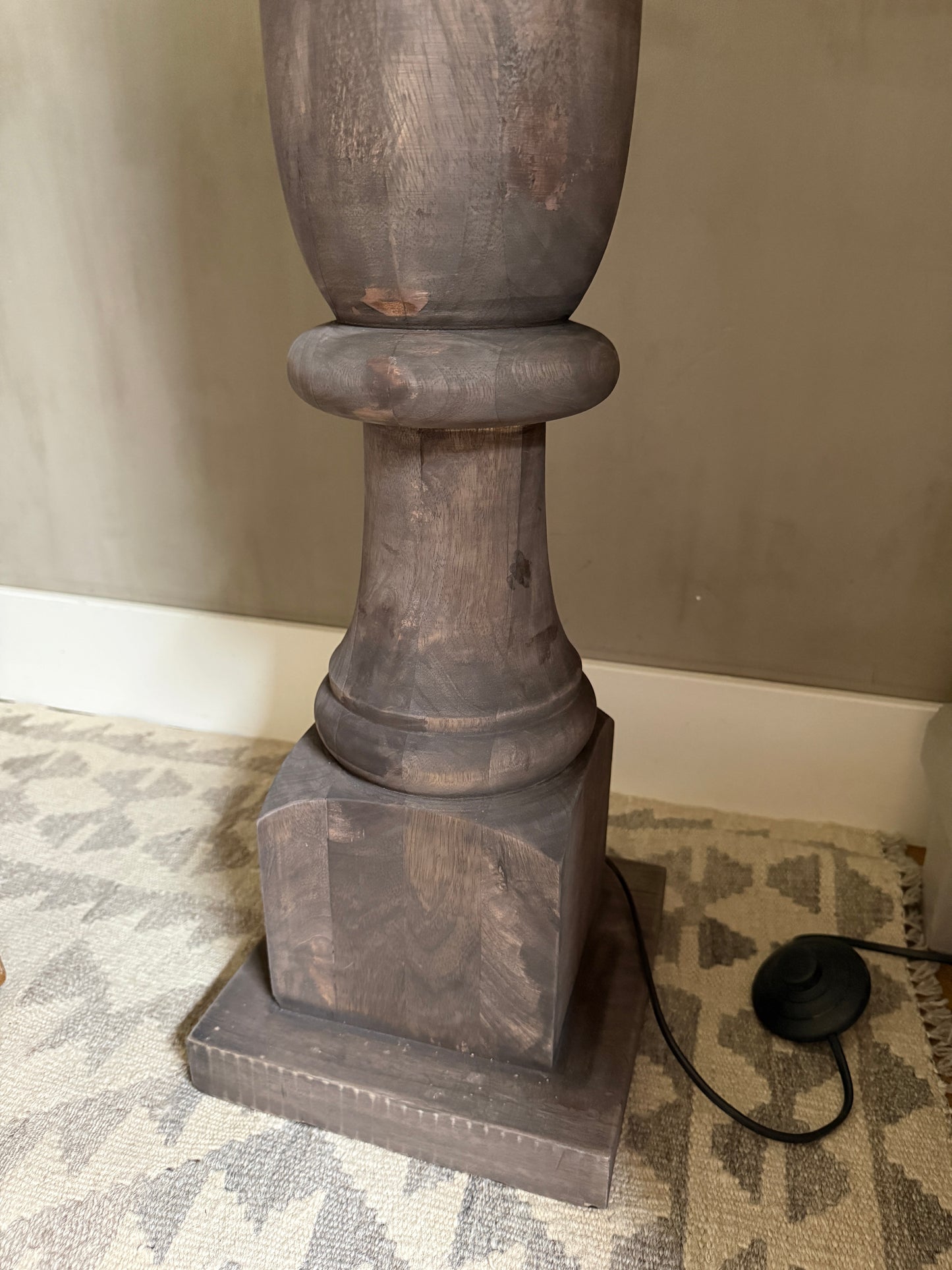 Baluster lamp vierkant 125