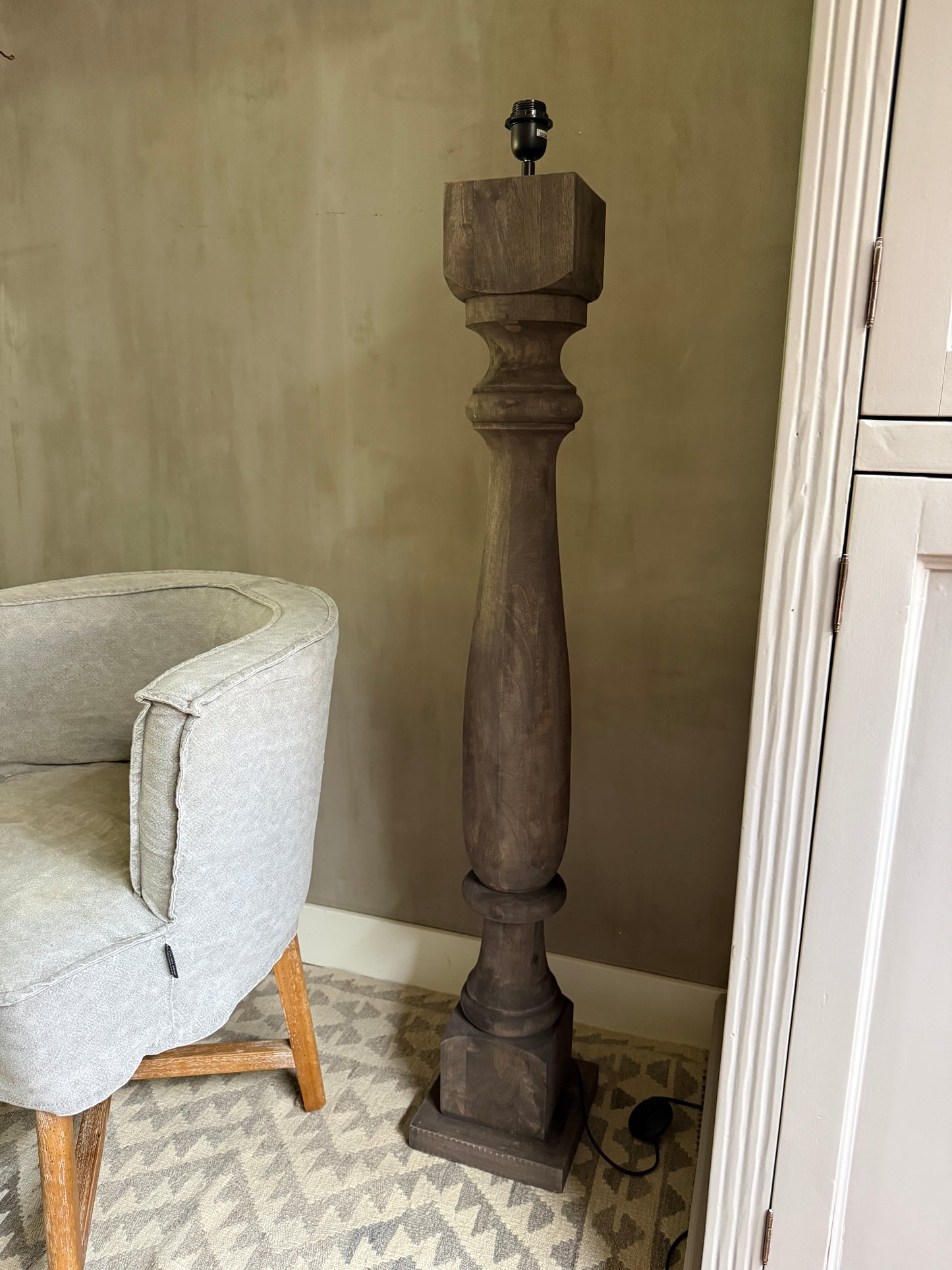 Baluster lamp vierkant 125